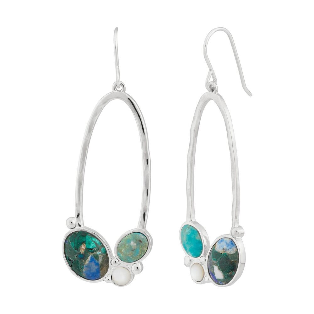 5850 Paradise Time’ Sterling Silver Compressed Lapis/Malachite, Compressed